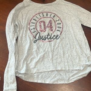 Justice, long sleeve tee size 7